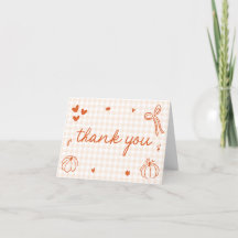 Chute Whimsical Un Petit Baby shower Citrouille