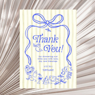 Carte De Remerciements Ciao Baby Fête de Naissance aux Citrons Italiens