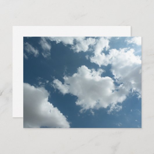 Carte De Remerciements Ciel (Devant / Derrière)