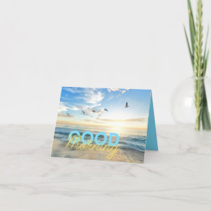 Carte De Remerciements Ciel bleu du matin
