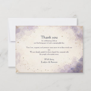 Carte De Remerciements Ciel de Mariage Remerciements de Mariage Non