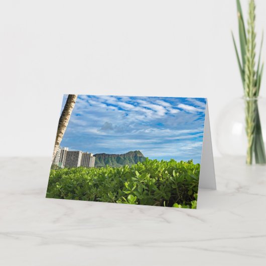 Carte De Remerciements Ciel Diamond Head (Devant)
