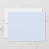 Carte De Remerciements Cimetière monogramme avec Stork Baby boy (Dos)