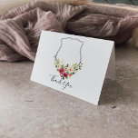 Carte De Remerciements Cimier Coloré Tropical Floral Platiné Mariage Que<br><div class="desc">Ce carte de remerciements de mariage tropical coloré et fleuri est parfait pour un mariage rustique. Le design est composé de pivoines de couleur rose, rousse, jaune, bleue et blanche avec des feuilles verts botaniques. Personnalisez l'intérieur de la carte avec vos noms, et un message de remerciement. Ou laissez la...</div>