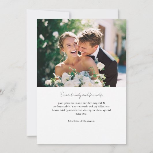 Carte De Remerciements Cimier de monogramme à carreaux jaunes 2 Photo (Dos)