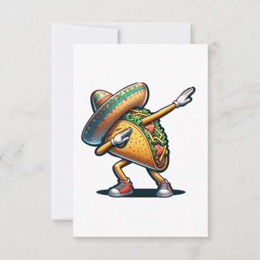 Carte De Remerciements Cinco de Mayo Taco (Devant)