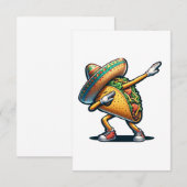 Carte De Remerciements Cinco de Mayo Taco (Devant / Derrière)