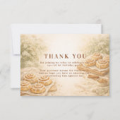 Carte De Remerciements Cinnamon Bakery Little Bun 1st Birthday (Devant)