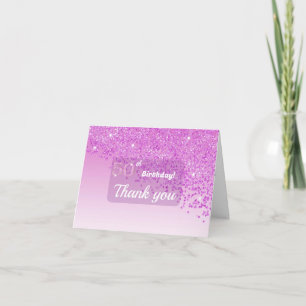 Carte De Remerciements Cinquantième anniversaire remerciement cœur paille