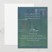 Carte De Remerciements Citation d'affirmation chrétienne et Bible corresp (Devant / Derrière)