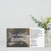 Carte De Remerciements Citation de gratitude Bénédiction inspirante Manda (Debout devant)