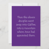 Citation d'écriture Matthew 28 16