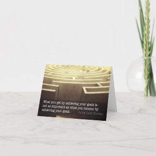 Carte De Remerciements Citation Inspirationnelle de Henry David Thoreau "