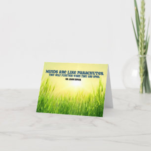 Carte De Remerciements Citation Inspirationnelle de James Dewar "Minds"