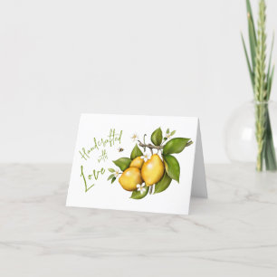 Carte De Remerciements Citron