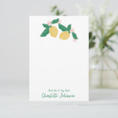 Carte De Remerciements Citron (Debout devant)