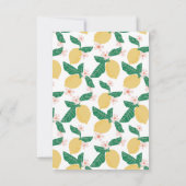 Carte De Remerciements Citron (Dos)