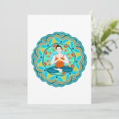 Carte De Remerciements citron mandala (Debout devant)