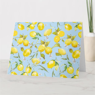 Carte De Remerciements citrons aquarelle 4