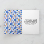 Carte De Remerciements Citrons avec feuillage Méditerranéen Anniversaire (Intérieur)