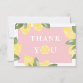 Carte De Remerciements Citrons doux (Devant)