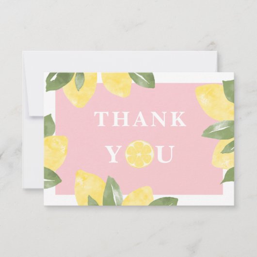 Carte De Remerciements Citrons doux (Devant)