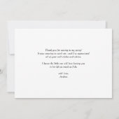 Carte De Remerciements Citrons et fleurs Graduation méditerranéenne (Dos)