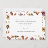 Carte de remerciements citrouille (Dos)