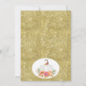 Carte de remerciements Citrouille blanc brillant (Dos)