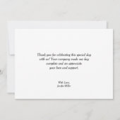 Carte de remerciements Citrouille bleu (Dos)