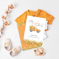 Citrouille Boho Rustique Automne Baby shower Flora