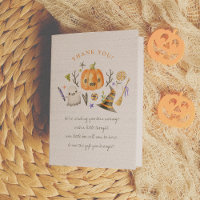 Carte de remerciements Citrouille de Little Boo Ha