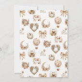 Carte de remerciements Citrouille floral (Dos)