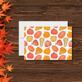 Carte De Remerciements Citrouille Thanksgiving Cosy
