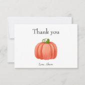Carte De Remerciements Citrouille Thanksgiving Cosy (Devant)