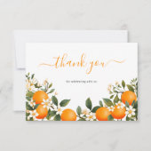 Carte De Remerciements Citrus botanique orange de Little Cutie (Devant)