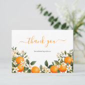 Carte De Remerciements Citrus botanique orange de Little Cutie (Debout devant)