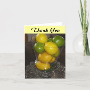 Carte De Remerciements Citrus Fruit Thank You
