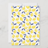 Carte De Remerciements Citrus Lemon Aquarelle (Dos)