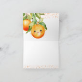 Carte De Remerciements Citrus orange de Little Cutie (Intérieur)