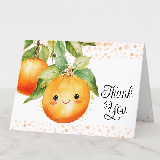 Carte De Remerciements Citrus orange de Little Cutie
