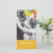 Carte De Remerciements Citrus Photo Mariage botanique (Debout devant)