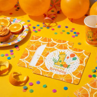 Citrus-Thème Premier anniversaire Numéro "1"