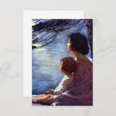 Carte De Remerciements « Clair de lune » par Jessie Willcox Smith (Devant / Derrière)