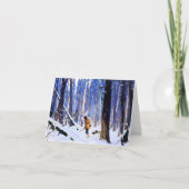 Carte De Remerciements Clarence Gagnon - Trapper in the Woods (Devant)