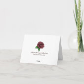 Carte De Remerciements Classe bleue et noire de 2025 (Dos)