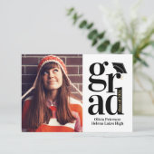 Carte De Remerciements Classe de 2024 GRAD Multi Photo Graduation (Debout devant)