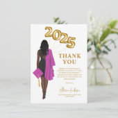 Carte De Remerciements Classe de femmes afro-américaines 2024 (Debout devant)