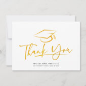 Carte De Remerciements Classe de script de plafond de diplôme de 2025 (Devant)