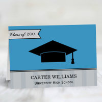 Classe moderne de 2025 Sky Blue Custom Graduation